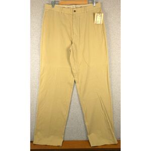 Tommy Bahama Nine Iron Easy Fit Khaki Pants Flat Front Mens Size 36 (Fits 34x33)